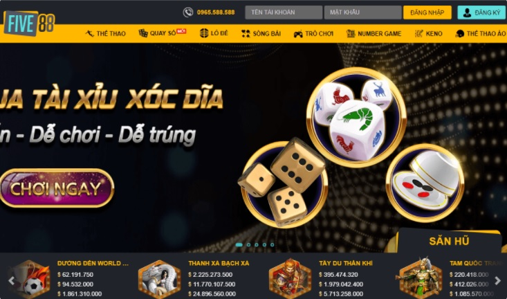 Five88 rất dễ đăng ký tài khoản