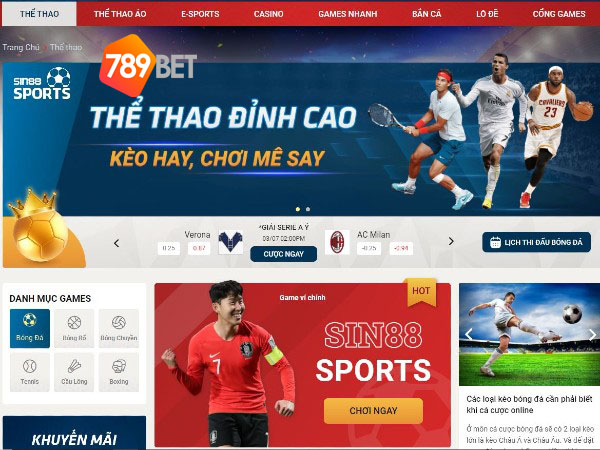 789Bet- Thể thao đỉnh cao, kèo hay chơi mê say