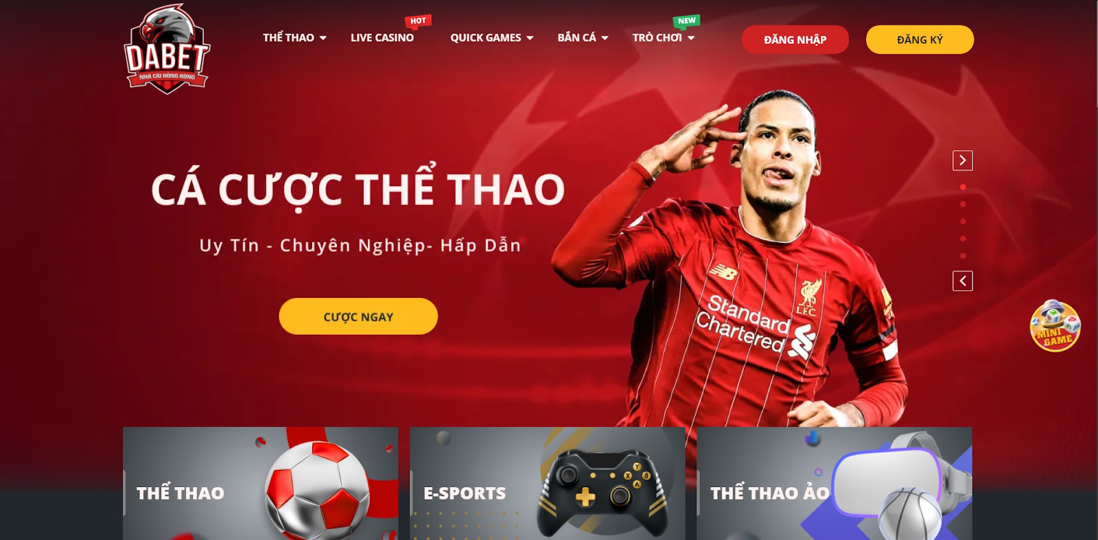 Dabet là sân chơi cá cược uy tín đến từ Hoa Kỳ
