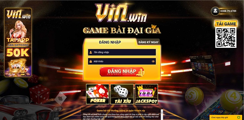 Đăng nhập tài khoản Vin Win
