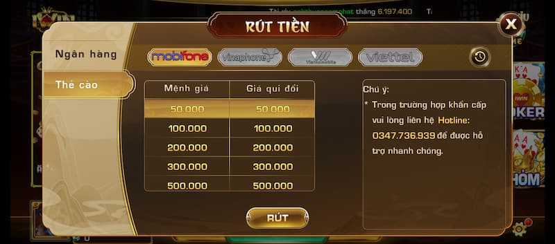 Rút tiền